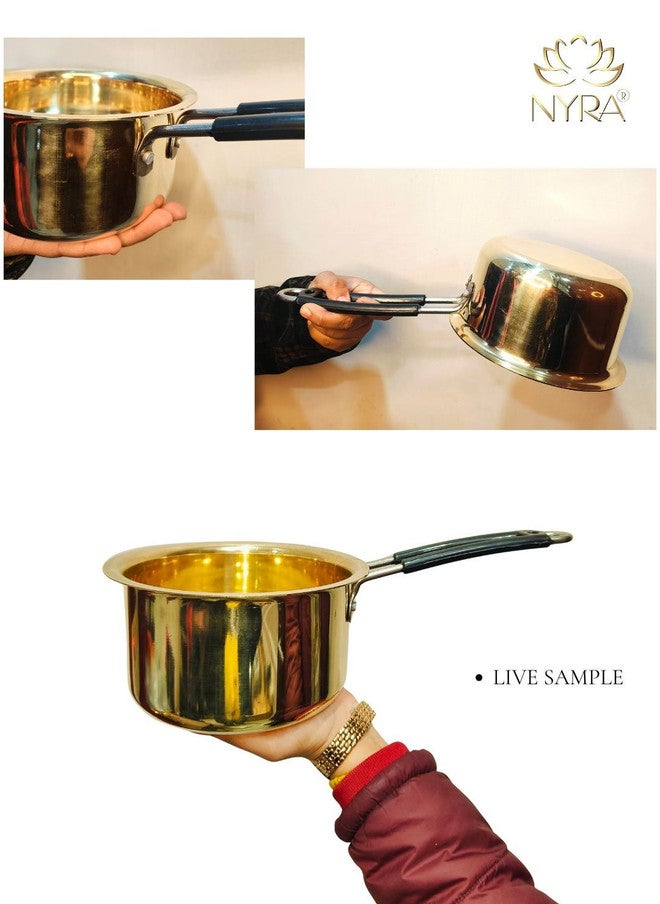 Nyra Kitchenware قدر صلصة نحاسي من نيرا للأدوات المطبخية آمن في غسالة الصحون - Image 2